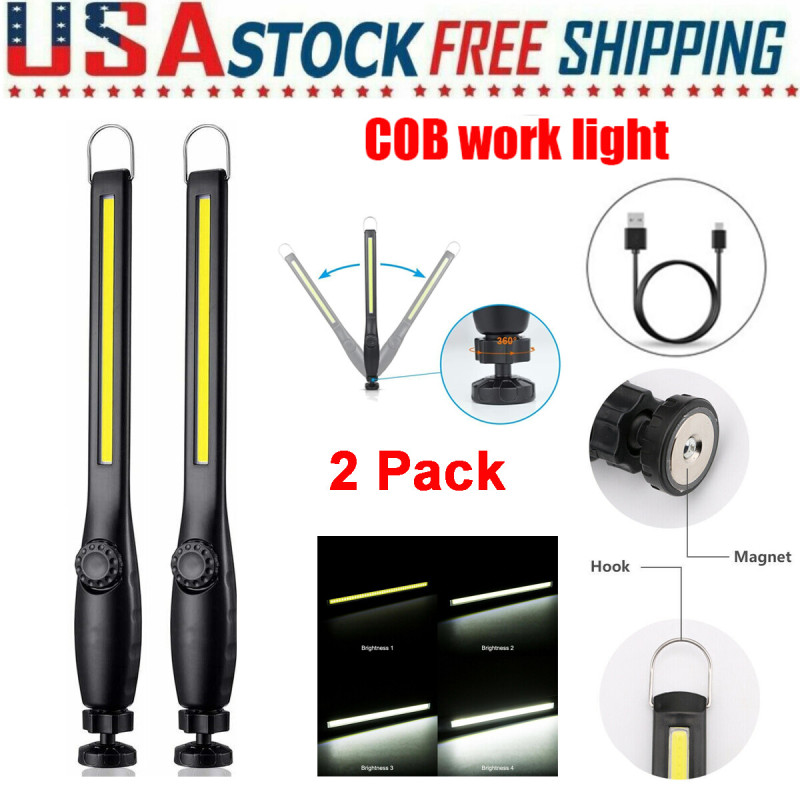 Flexible Magnetic USB Work Light, 2-Pack