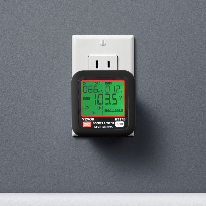 Outlet/GFCI Tester LCD