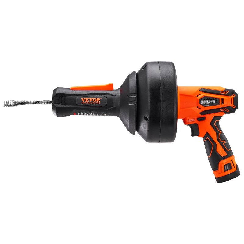 12V Cordless Electric Drain Auger 25ft